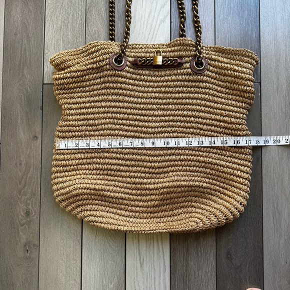 Kurt Geiger London Chelsea Raffia Tote Bag | Refular Condition - Picture 7 of 10